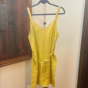 Laurence Tavernier Yellow Lace Trim Top
